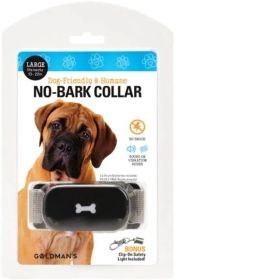 Goldman's No-Bark Training Dog Collar Friendly and Humane - Large