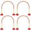 PawHut 5 Piece Dog Agility Equipment w/ 4 Adjustable Width Doors, Carry Bag, Easy Assemble & Portable, Orange