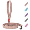 Recycled Cotton Dog Leash 10 Ft Eco Friendly Collar for Small Medium Large Dogs Reflective Dog Leash Strong Leashes