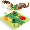 Snuffle Mat for Small Dogs Cats 15x15 inch Soft Foraging Mat for Rabbits Washable Anti Slip Perfect for Bunnies Guinea Pigs Hamsters Sniff Puzzle Toy