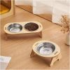 Pet Feeding Bowls Large Capacity Stainless Steel Pet Feeding Bowl Feeder