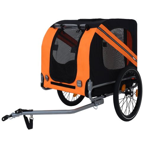Large Folding Bike Trailer for Dogs – 120LB Capacity All-Terrain Pet Carrier, Durable Steel Frame for Cycling, Jogging, Camping & Outdoor Adventures Large Folding Bike Trailer for Dogs – 120LB Capacity All-Terrain Pet Carrier, Durable Steel Frame for Cycling, Jogging, Camping & Outdoor Adventures