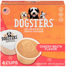 Dogsters Treats for Dogs, Ice Cream Style, Cheesy Bac'n Flavor