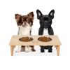 Gardenia Raised Dog Bowl Stand for Medium Sized Dogs, Elevated Dog Bowls, Bamboo Raised Dog Bowl, Dog Food Bowl Stand, Feeding Station