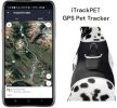 Reputable Water Resilient GPS Tag for Dogs Rechargeable Collar Mount GSM Tracker Size:L