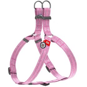 Re Cotton Dog Harness Eco Friendly for Small Dogs Medium Large Dogs Reflective Harness with Adjustable Size for Male Female Dogs M Size 23-32 inc