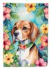 Beagle Luau Garden Flag Mailbox Flag Decorative Yard Flag Banner Outside Patio Artwork Yard Flower Beds, Garden Size, Multicolor