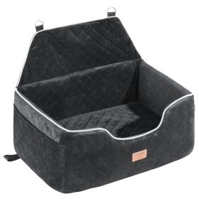 VEVOR Dog Booster Car Seat Pet Car Seat for Medium Large Dog up to 55 lbs Black