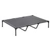 Elevated Dog Bed for Large Dogs, Portable Raised Dog Cot with Steel Metal Frame and Breathable Teslin Mesh