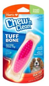 Hartz Chew n Clean Tuff Bone Dog Toy, Small, Color May Vary