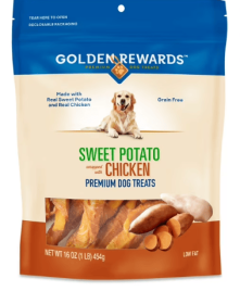 Golden Rewards Sweet Potato Wrapped with Chicken Dog Treats, 16 oz
