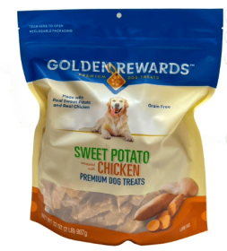 Golden Rewards Sweet Potato Wrapped with Chicken Dog Treats, 32 oz