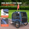 Dog Bike Trailer, Supports up to 100 lbs, Pet Cart Bicycle Carrier, Easy Folding Frame with Quick Release Wheels, Universal Bicycle Coupler
