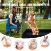 Dog Playpen, 4 Pcs 24 x 36 in Panels Foldable Metal Pet Exercise Pen, Dog Fence Indoor and Outdoor Pen with Door, Top Cover, and Bottom Pad