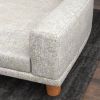 PawHut Dog Sofa Couch, Pet Bed with Comfortable Luxury Cushion, Washable Cover, Wooden Legs, Anti-slip Mat for Large Dogs, Cats, Kittens, Gray