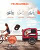 Dog Bike Trailer, Supports up to 100 lbs, Pet Cart Bicycle Carrier for Small & Large Dogs, Easy Folding Frame with Quick Release Wheel