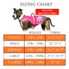 Pink Dog Reflective Vest XL Size Hi Vis Fluorescent Visibility Helping to Safeguard Your Pet On Off Leash in Urban & Rural Areas