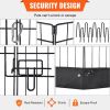 Dog Playpen, 8 Panels Foldable Metal Dog Exercise Pen with Bottom Pad, 24" H Pet Fence Puppy Crate Kennel with Ground Stakes