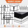 Dog Playpen, 8 Panels Foldable Metal Dog Exercise Pen with Top Cover, 24" H Pet Fence Puppy Crate Kennel with Ground Stakes