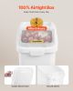 Rice Storage Container, 11.4Gallon/50L Capacity Large Dog Food Dispenser Bin, Kitchen Ingredient Grain Cereal Flour Bin
