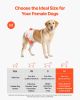 Disposable Dog Diapers, Super Absorbent Female Dog Diapers, 360° Leak-Proof Female Doggy Pet Diaper with Wetness Indicator for Heat Period, Training