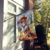 Nova Scotia Duck Tolling Retriever Cowboy Welcome House Flag Large Porch Sleeve Pole Decorative Outside Yard Banner Artwork Wall Hanging, Polyester