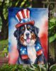 Bernese Mountain Dog Patriotic American Garden Flag Mailbox Flag Decorative Yard Flag Banner Outside Patio Artwork Yard Flower Beds, Garden Size
