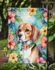 Beagle Luau Garden Flag Mailbox Flag Decorative Yard Flag Banner Outside Patio Artwork Yard Flower Beds, Garden Size, Multicolor