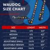 WAUDOG Nylon Dog Leash for Small Dogs and Medium Dogs 4 Ft Strong