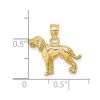 14k Dalmatian Dog Charm