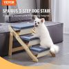 Wooden Pet Steps, Convertible 2-in-1 Dog Staircase & Ramp for Access to Beds, Sofas, and Vehicles, Three-Step Design Supports Pets up to 150 lbs