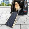 Dog Ramp for Bed, Extra Wide Excellent Traction, Pet Ramp for Small Dogs to Get on Couch Car, Non-Slip Rubber Surface, 16" Wide Hold up to 80lb