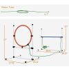 PawHut 5pc Dog Agility Training Equipment Set with Spray Water Tube, White