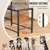 Pet Feeding Station with Storage, Elevated Dog Bowls, Raised Dog Bowl Stand, Dog Food Storage and Feeder Station with Storage Shelves