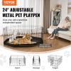 Dog Playpen, 8 Panels Foldable Metal Dog Exercise Pen with Bottom Pad, 24" H Pet Fence Puppy Crate Kennel with Ground Stakes