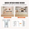 VEVOR Free Standing Dog Gate, 24" H x 60" W Freestanding Pet Gate, 3 Panels Foldable Dog Gate for Wide and Narrow Passageways