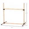 PawHut 6 Piece Dog Agility Training Set with High Jump Hurdle Bar Adjustable Height Carry Bag Whistle Orange