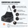 Dog Car Seat, Dog Booster Seat for Car with A Storage Pocket, Pet Car Seat with Clip-On Safety Leash, Sponge Filling