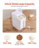 Rice Storage Container, 4.5Gallon/20L Capacity Large Dog Food Dispenser Bin, Kitchen Ingredient Grain Cereal Flour Bin
