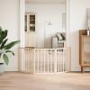 Dog Gate Foldable 3 Panels 59.1 " Poplar Wood