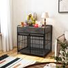 Furniture Style Dog Crate with 2 Drawers, Dog Kennel Medium, Heavy Duty Dog Crates, Dog Kennel Furniture for Small and Medium Dogs