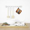 Siberian Husky Fall Pair of Pot Holders Kitchen Heat Resistant Pot Holders Sets Oven Hot Pads for Cooking Baking BBQ, 7 1/2 x 7 1/2