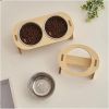 Pet Feeding Bowls Large Capacity Stainless Steel Pet Feeding Bowl Feeder