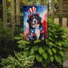 Bernese Mountain Dog Patriotic American Garden Flag Mailbox Flag Decorative Yard Flag Banner Outside Patio Artwork Yard Flower Beds, Garden Size
