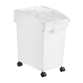 Rice Storage Container, 6.6Gallon/25L x3 Capacity Large Dog Food Dispenser Bin, Kitchen Ingredient Grain Cereal Flour Bin