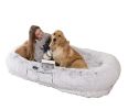 Human Dog Bed, 71''x40''x12'' Size Fits You and Pets, Washable Faux Fur Dog Bed for People Doze Off