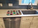 Lots of Black Labrador Retriever Dish Drying Mat Absorbent Dish Drying Mat Pad for Kitchen Counter Dish Drainer Mat for Countertop, 14 x 21"