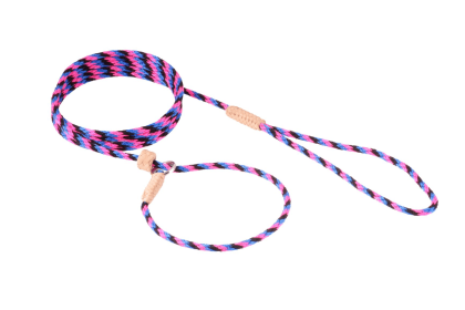 Nylon Slip Lead With Stopper (6 ft  x 1/8in or 4mm) (Color: Pastel Pink, size: 6 ft  x 1/8in or 4mm)
