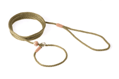 Nylon Slip Lead With Stopper (6 ft  x 1/8in or 4mm) (Color: Light Camel, size: 6 ft  x 1/8in or 4mm)