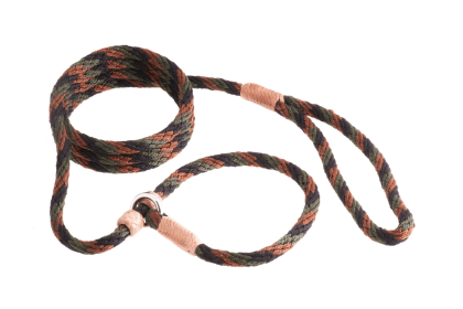Nylon Slip Leash With 2 Stoppers (6ft  x 5/16in or 8mm) (Color: Pastel Pink, size: 6ft  x 5/16in or 8mm)